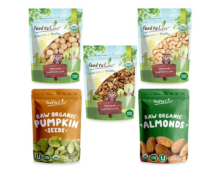 Organic Healthy Nuts And Seeds Gift Box