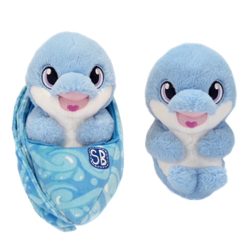 Swaddle Babies 9In Sitting Dolphin