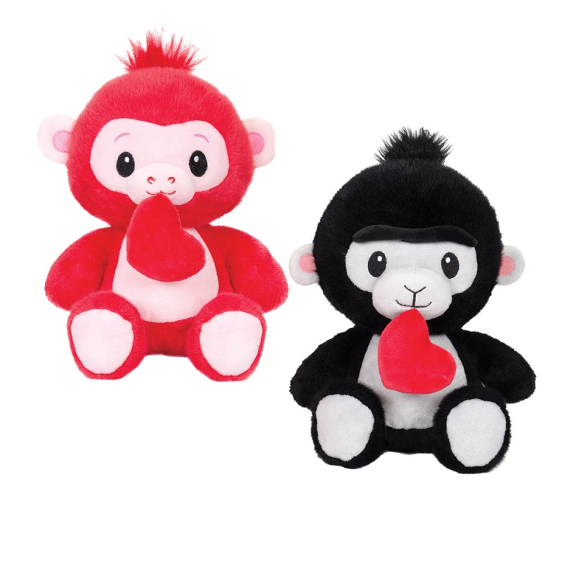 9.5" Sitting Gorilla/Monkey With Heart