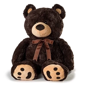 Cheerful Plush Brown Bear