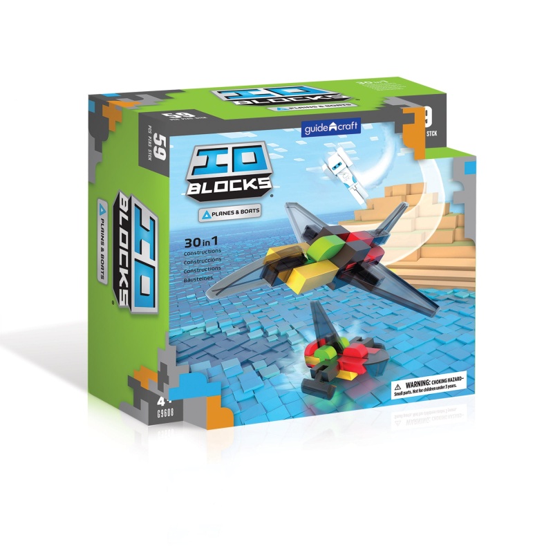Io Blocks® Planes & Boats - 59 Piece Set