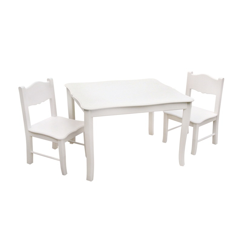 Kids’ Classic White Table & Chairs