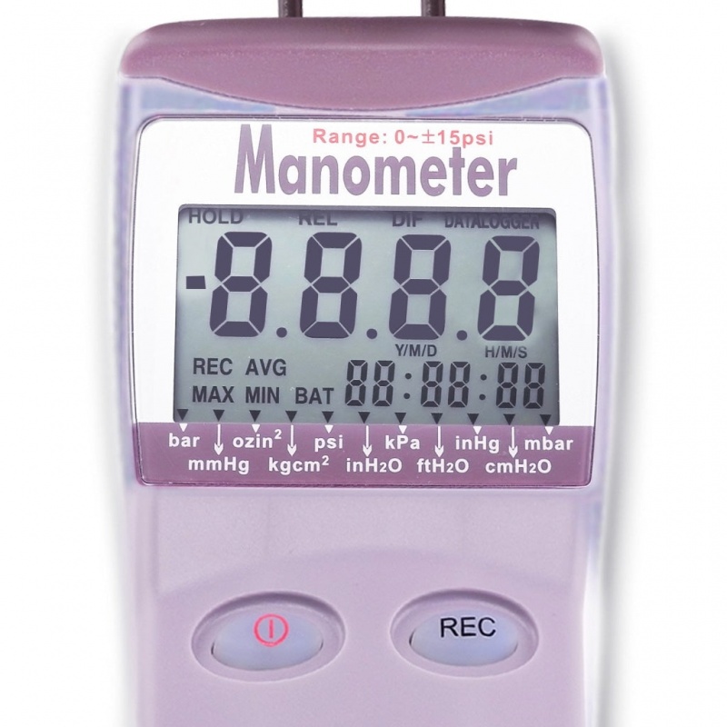Professional Digital Differential Air Pressure Manometer Gauge