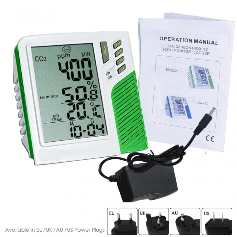 Carbon Dioxide Temperature Humidity Rh Twa Stel Co2 Monitor