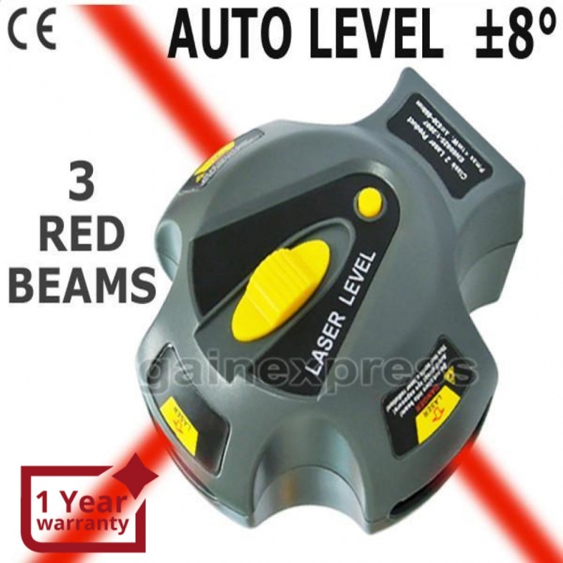 K01ck-0048G Auto Self Leveling Laser Level Marker 3 Beam Line Plumb