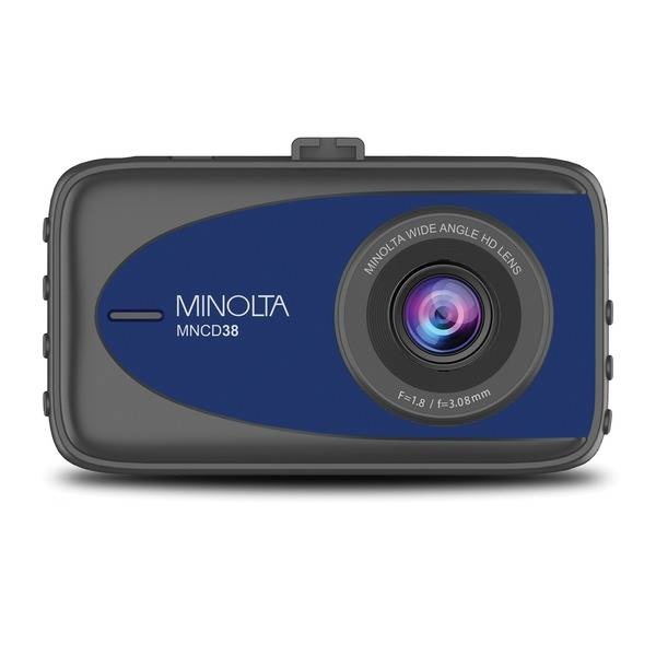 Minolta Mncd38 1080P Full Hd Dash Camera With 3.2-Inch Lcd Screen (Blu