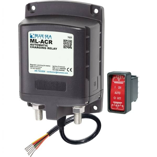 Blue Sea Ml-Acr Automatic Charging Relay 12Vdc 500a
