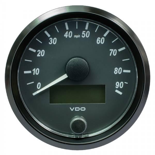 Vdo Singleviu 80Mm (3-1/8Inch) Speedometer - 90Mph