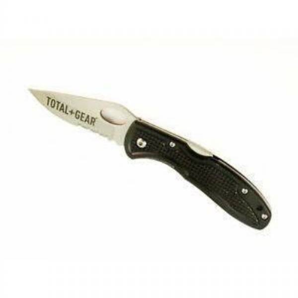 Total Gear Hd-Lite Lockback Knife Black Aircraft Aluminum