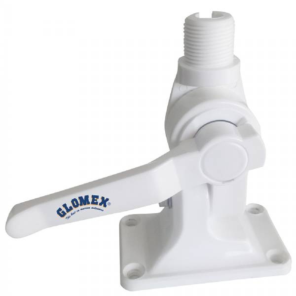 Glomex 4-Way Nylon Heavy-Duty Ratchet Mount W/Cable Slot And Built-In