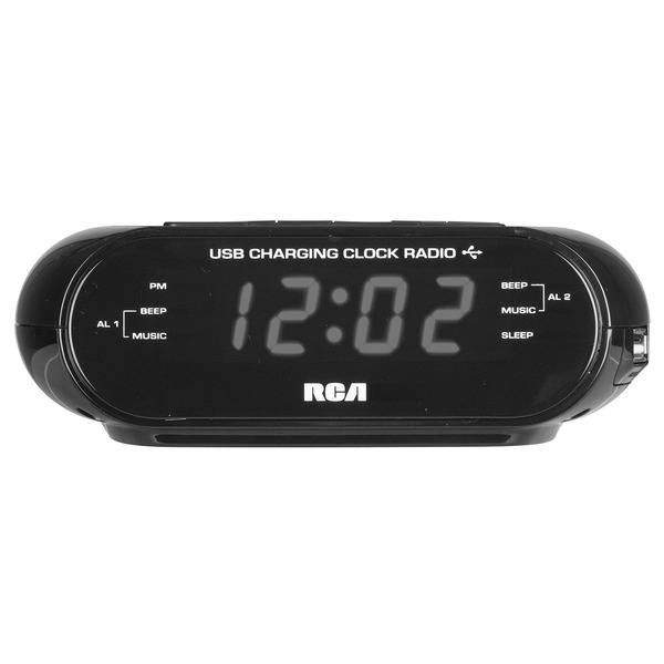 Rca Dual Wake Usb Charging Clock Radio