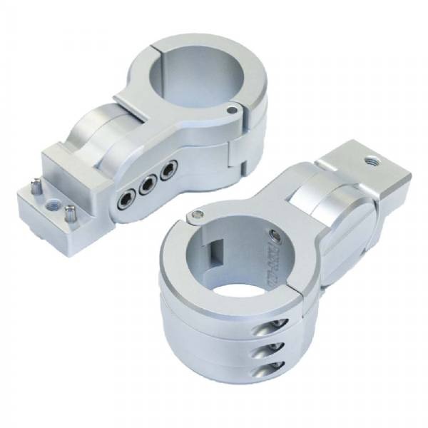 Ptm Edge Board Rack Mounts - 2.5Inch Pipe Clamp - Silver