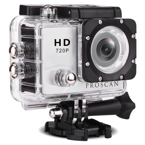 Proscan Pdq 2-Inch Tft Lcd 720P Action Camera With 8 Gb Class 10 Sd Ca