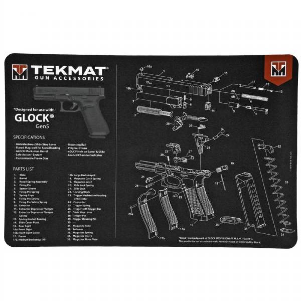 Tekmat Tekmat Pistol Mat For Glock G5