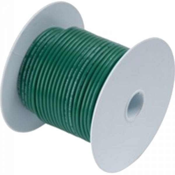 Ancor Wire, 6 Tinned Copper, Green, 25Ft