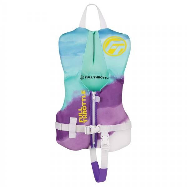 Full Throttle Infant Rapid-Dry Flex-Back Life Jacket - Aqua