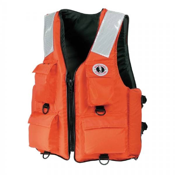 Mustang Survival 4-Pocket Flotation Vest - Orange - 3Xl - 7Xl