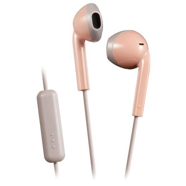 Jvc Retro In-Ear Wired Earbuds With Microphone (Pink)