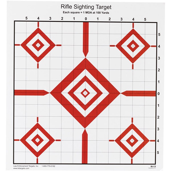 Action Targets Action Tgt Rifle Sighting 100Pk