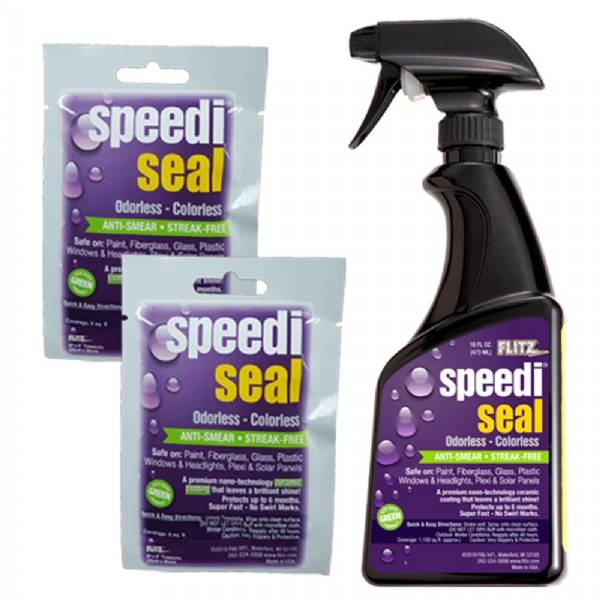 Flitz Speedi Seal 16Oz Spray Bottle W/2-8Inch X 8Inch Towelette Pack