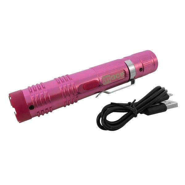Mace Compact Stun Gun With Flashlight (Pink)