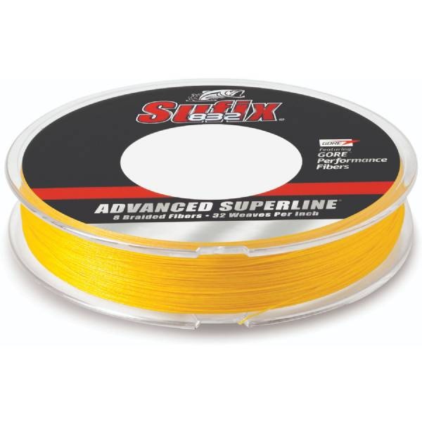 Sufix Advanced Superline 832 Braid 20 Lb Hivis Yellow 300 Yd