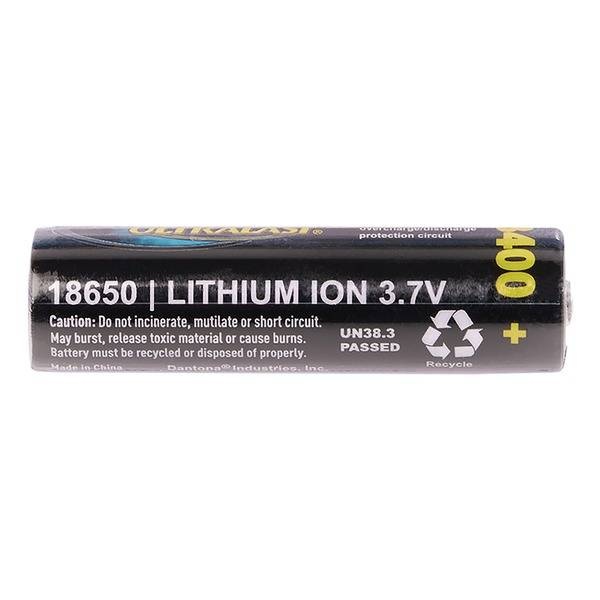 Ultralast 3,400 Mah 18650 Retail Blister-Carded Batteries (Single Pack)