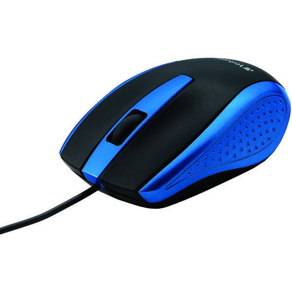 Verbatim Corded Notebook Optical Mouse (Blue)