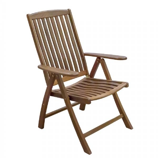 Whitecap Reclining Arm Chair - Teak