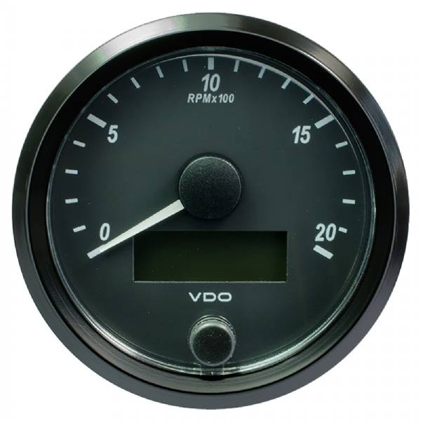 Vdo Singleviu 80Mm (3-1/8Inch) Tachometer - 2000 Rpm