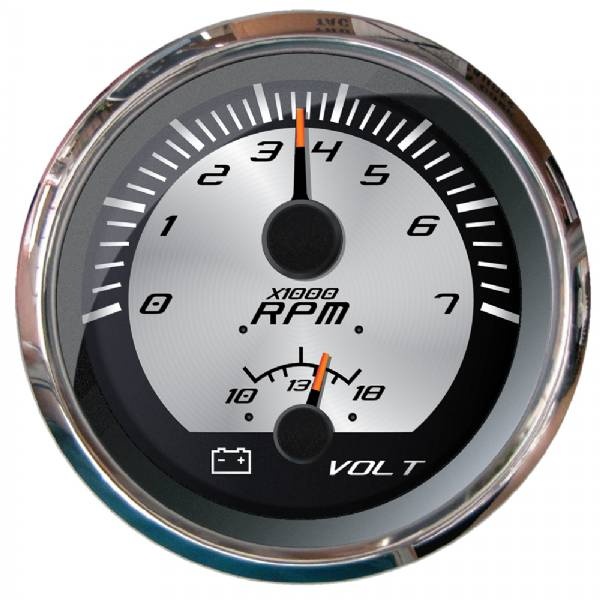 Faria Platinum 4Inch Multi-Function - Tachometer (7000), Voltmeter (