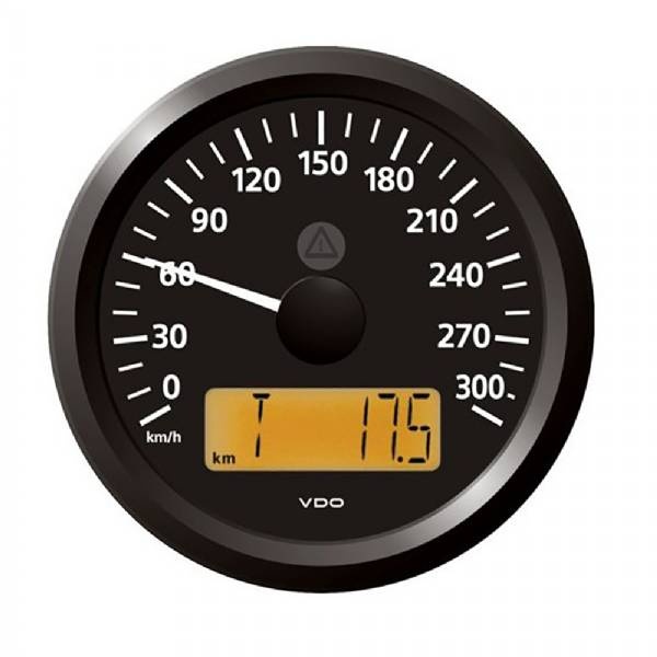 Vdo Marine 3-3/8Inch (85 Mm) Viewline Speedometer - 0 To 300 Kmh -
