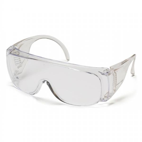 Pyramex Solo Safety Glasses Clear Frame Clear Lens