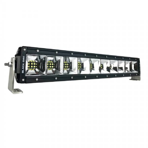 Black Oak Led Double Row 20 In Scene Light- Black