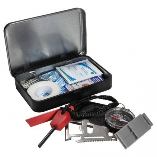 Life Gear First Aid and Survival Essentials Tin