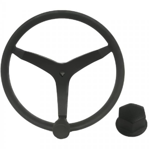 Uflex Usa V46 13.5 in Stainless Steel Steering Wheel with Speed Knob