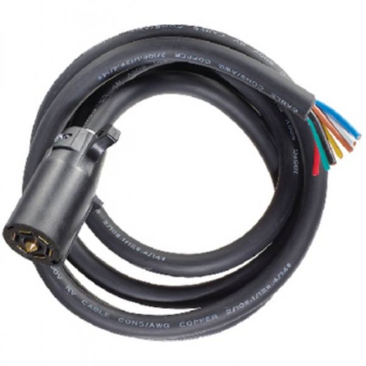 RV Designer P117 Black 8 in Pollak RV Cable & Connector Assembly