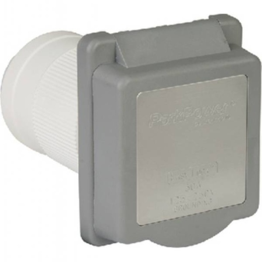 Parkpower Inlet-Standard 50A Gray - Reliable Power Supply for Your RV