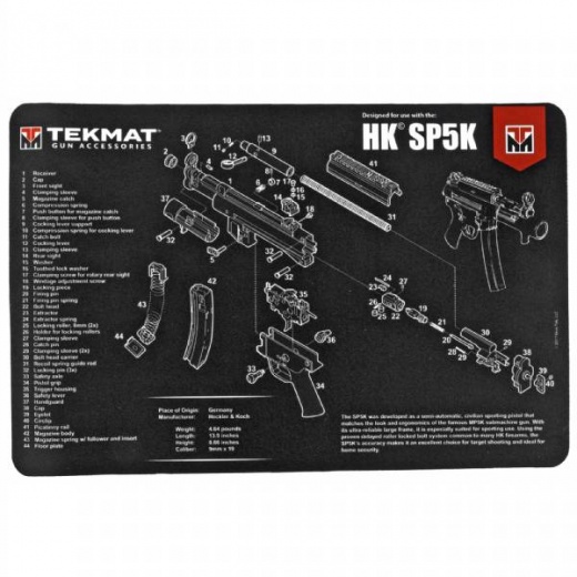 Tekmat Pistol Mat H&K Sp5k (TEK-R17-HK-SP5K)