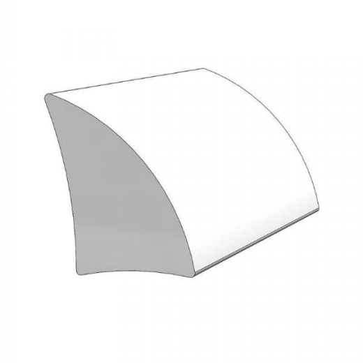 Taco Metals Rigid Spray Rail Arctic White 18