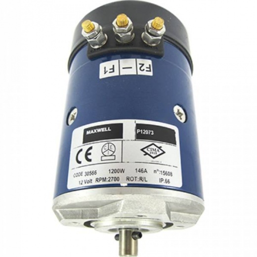 Maxwell Motor, Cima, 12V, 1200w - 4 Hole Flang Motor for Heavy-Duty Applications