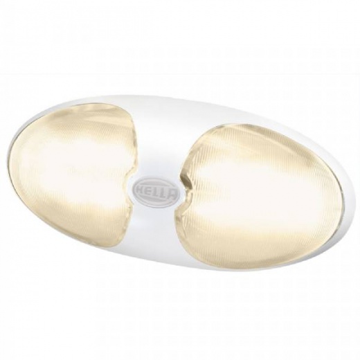 Hella Duraled 12 Interior/Exterior Lamp - Warm White LED - White Housing