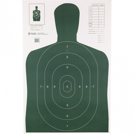 Action Targets Action Tgt B27e Grn 100Pk - Economy Action Target