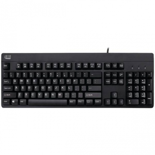Adesso Easytouch Antimicrobial Waterproof Keyboard