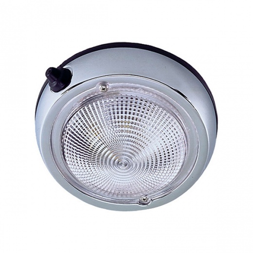 Perko Surface Mount Dome Light 3 Inch Chrome Plated