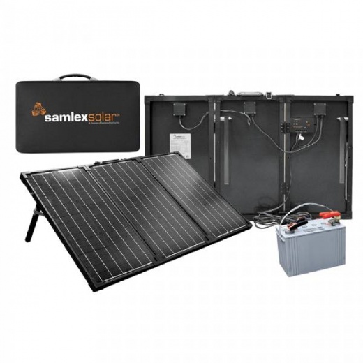 Samlex Portable Solar Charging Kit MSK-135 - 135W Solar Panel Kit for Camping and Off-Grid Power