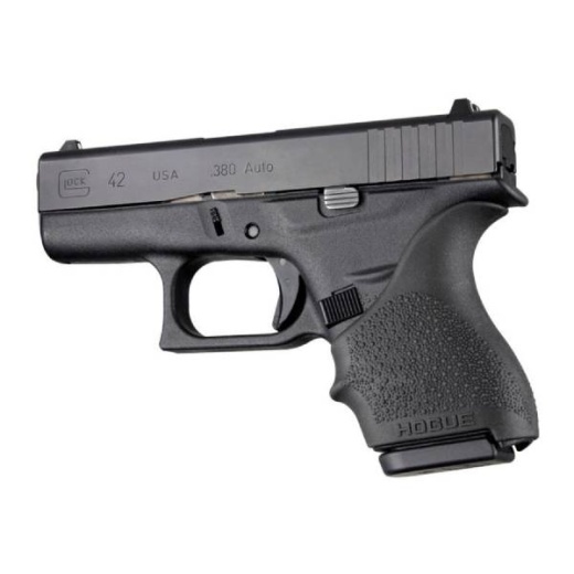 Hogue Handall Bvrtl Blk For G42/43 - Beavertail Grip for Glock 42/43