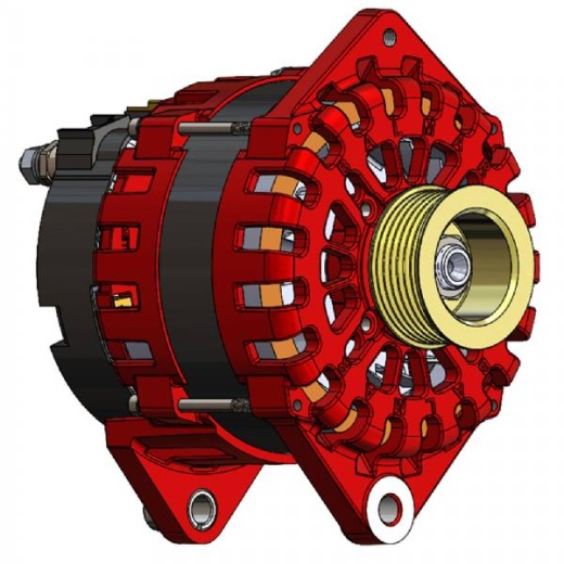 Balmar Alternator 250 Amp 12V 3.15 in Dual Foot Saddle K6 Pulley