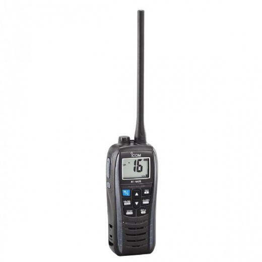Icom M25 Floating Handheld VHF Radio - Metallic Gray, 5 Watts