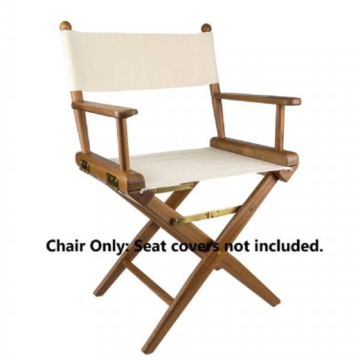 Whitecap Director FTS Chair without Seat Covers in Teak